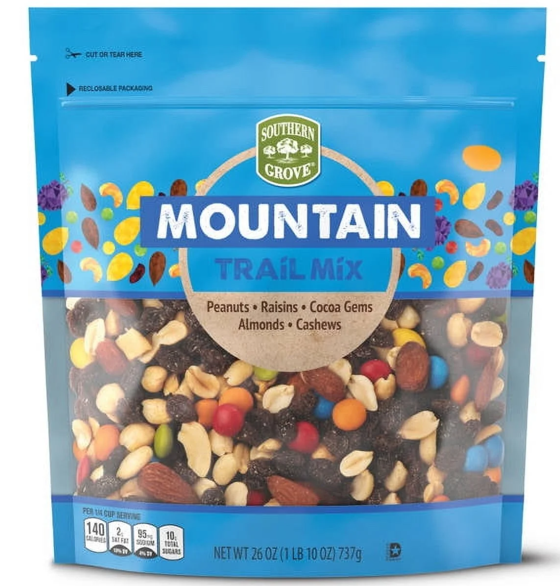 Горіховий мікс з родзинками та драже Southern Grove Mountain Trail Mix 737г
