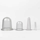 Банки масажні вакуумні для масажу тіла Чудесник БМПН-4 4 шт., фото 2