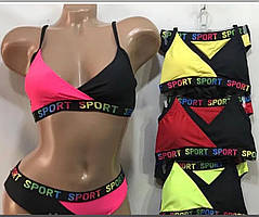 Купальник дівчинка роздільний підлітковий, трикутник