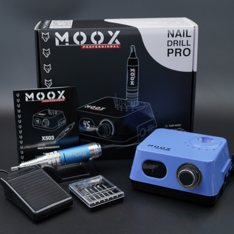 Фрезер для манікюру та педикюру MOOX X503 45 000 об/хв, 70 W, Sky blue, фото 1