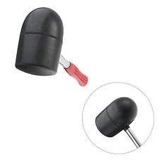 Киянка гумова 1250 г, чорна гума, металева ручка INTERTOOL HT-0228