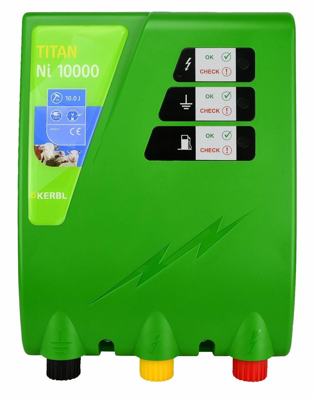 Електропастух 10 Дж TITAN Ni 10000 Kerbl Germany, 230 В