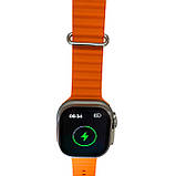 Яскравий смарт-годинник S8 Ultra Lite Smart Watch з жовтогарячим ремінцем моніторингом активності та підтримкою дзвінків, фото 5