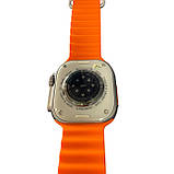 Яскравий смарт-годинник S8 Ultra Lite Smart Watch з жовтогарячим ремінцем моніторингом активності та підтримкою дзвінків, фото 6