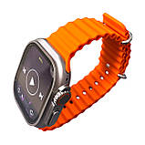 Яскравий смарт-годинник S8 Ultra Lite Smart Watch з жовтогарячим ремінцем моніторингом активності та підтримкою дзвінків, фото 10
