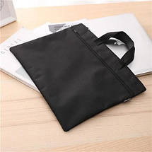 Сумка Портфель Deli EB55022, чорний, 2 відділення, 390*300мм, Портфель-папка для документів, Сумка для ноутбука, фото 4