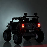 Дитячий електромобіль на акумуляторі джип Jeep M 4960 з пультом радіокерування для дітей 3-8 років камуфляж, фото 3