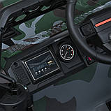 Дитячий електромобіль на акумуляторі джип Jeep M 4960 з пультом радіокерування для дітей 3-8 років камуфляж, фото 8