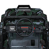 Дитячий електромобіль на акумуляторі джип Jeep M 4960 з пультом радіокерування для дітей 3-8 років камуфляж, фото 9