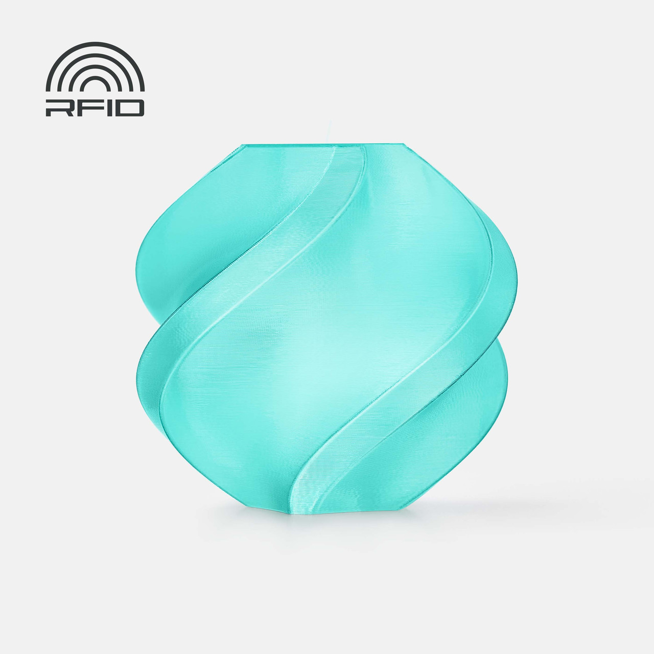 Пластик філамент для 3Д-друку Bambu Lab PETG Translucent Teal (32501), Reusable Spool, 1.75мм, 1кг, 330м, 230-260°C, Бірюзовий