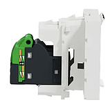 Розетка комп'ютерна RJ45 одинарна категорія 6 STP біла Unica New NU341718, фото 3