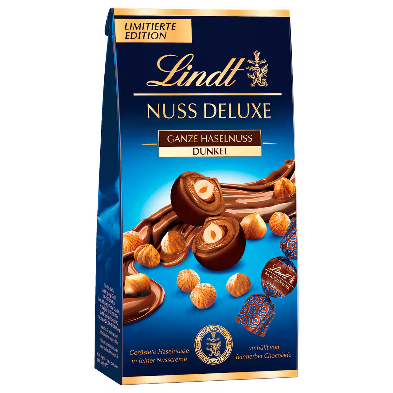 Цукерки Lindt Nut Deluxe із лісовим горіхом темний шоколад 98 г