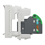 Розетка комп'ютерна RJ45 одинарна категорія 5 STP 1модуль біла Unica New NU341218, фото 3
