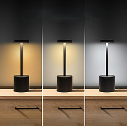 Лампа із сенсорним керуванням на акумуляторі, світлодіодна, настільна, 3 режими підсвічування