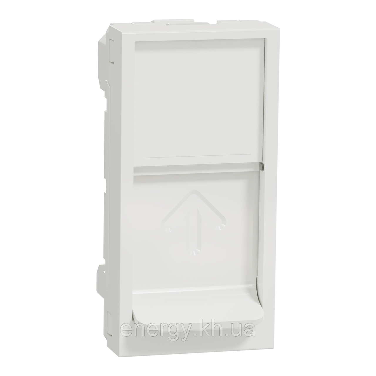 Центральна плата RJ45 Keystone/Systimax 1 модуль білий Unica New NU946018