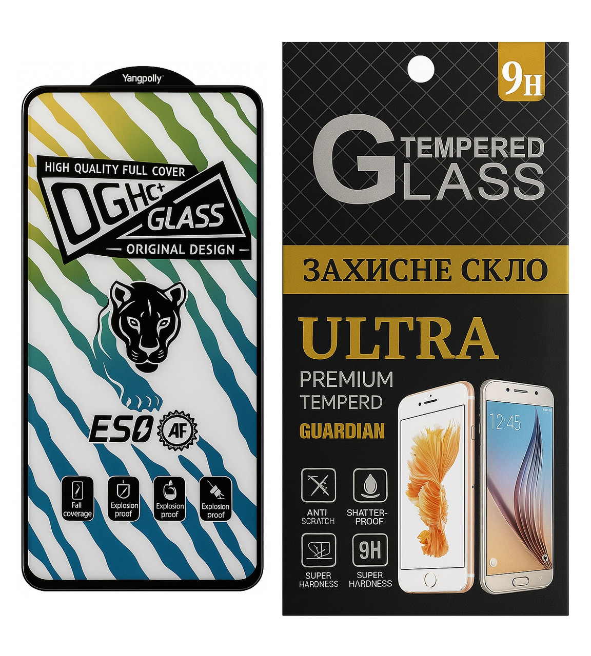 Захисне скло OG Yongpoly для Infinix Hot 40 / X6836 9H, ESD, з чорною рамкою