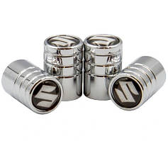 Ковпачки на ніпель для Suzuki Alitek Long Silver Сузуки (4 шт.)