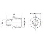 Ніпель чавунний 1" 1/2х1" НР, фото 2