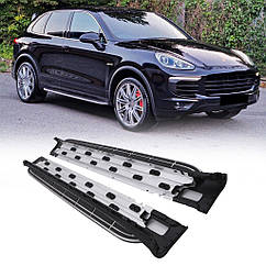 Бокові підніжки OEM для Porsche Cayenne 2010-2017 Алюміній (2 шт.)