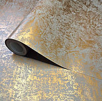 Шпалери вінілові 10.05 × 1.06 м Marburg 80168, коричневі з золотом для спальні, вітальні, кухні, коридору, ванної кімнати