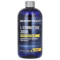 BodyTech, L-карнітин 3000, персик і манго, 709 мл (24 рідк. унції)