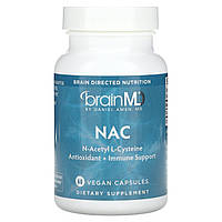 BrainMD, NAC, 60 веганських капсул