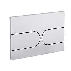 Панель змиву Koer KT-0604-01 240x160x10mm пластикова, заокруглена кнопка (KR5323)
