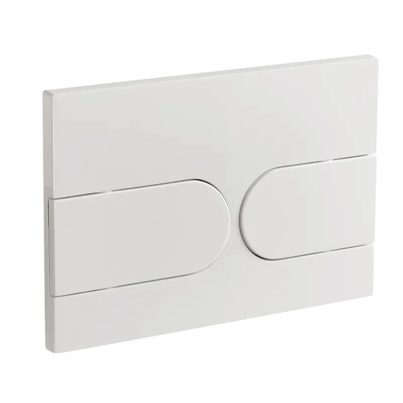 Панель змиву Koer KT-0604-03 240x160x10mm пластикова, заокруглена кнопка (KR5322), фото 1