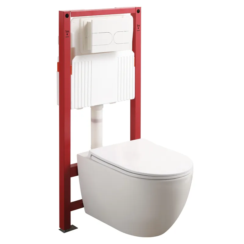 Комплект унітаз з інсталяцією для унітаза Mixxus Premium ELLIPSE-SET-2101 система змиву TORNADO 3., фото 1