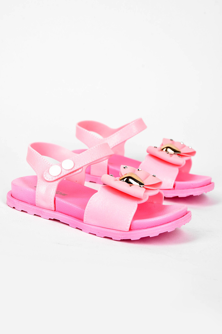 Босоніжки дитячі для дівчинки світло-рожевого кольору 200067T Безкоштовна доставка, фото 1