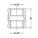 Муфта чавунна 1/2 ВР, фото 2