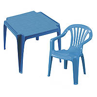 Набір дитячих меблів Progarden BABY стіл та 2 стільці блакитний