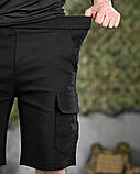 Міські стрейчеві шорти AHILES чорні ДЛ6358, фото 5
