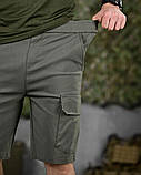 Міські стретч-шорти AHILES олива ДЛ6357, фото 5