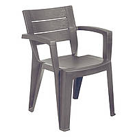 Стілець садовий пластиковий BICA EMMA, бежево-сірий