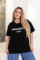 Футболка оверсайз жіноча Prosecco батал