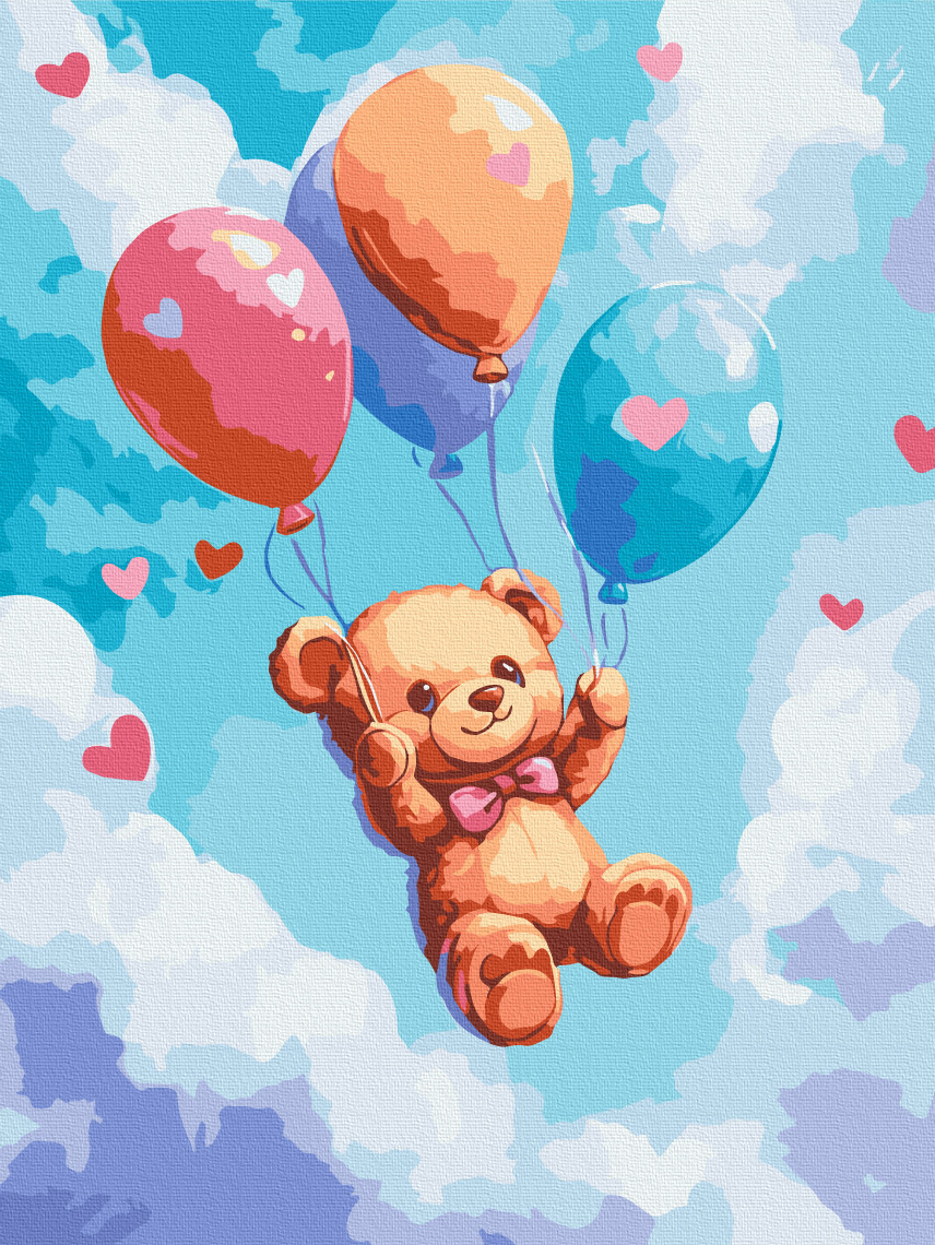 Набір Картина за номерами "Веселі Кульки" 30x40 см. Для творчості, хобі, релаксу, подарунок., фото 1