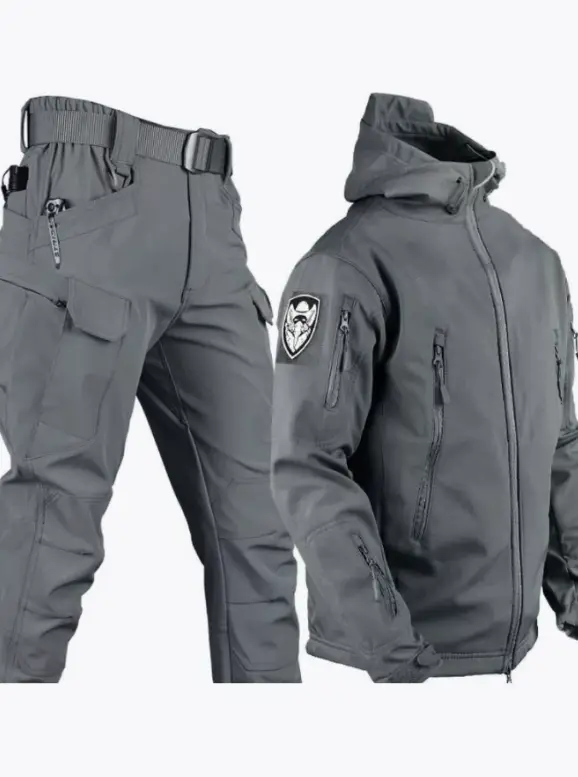 Костюм польовий демісезонний сірий "outdoor VANGUARD" легкий, зносостійкий, з карго-кишенями ТМ, фото 1