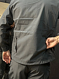 Куртка польова демісезонна з капюшоном VANGUARD Dewspo сіра без утеплення ТМ, фото 5