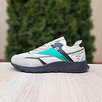 Reebok Classic сірі з зеленим