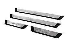 Накладки на пороги Flexill 4шт Exclusive для Smart 2007-2014 рр, фото 3