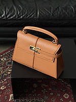 Сумка JW PEI Elise Big size коричневий + золото