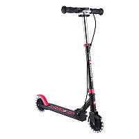 Самокат GLOBBER серії FLOW ELEMENT JUNIOR LIGHTS, чорно-рожевий, колеса з підсв. 50кг 3+