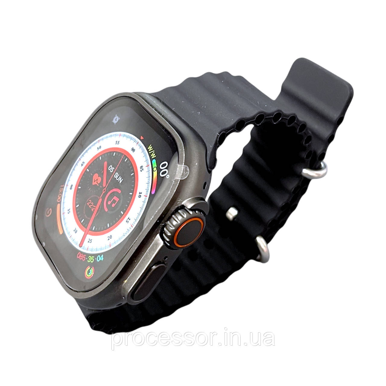 Розумний годинник Smart Watch S8 Ultra Lite (чорний ремінець) водонепроникний спортивний годинник із фітнес-трекером