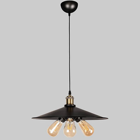 Чорний підвіс з бронзовим патроном 40см (52-PB9F(400)-3 BK+BRZ), фото 1