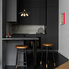 Чорний підвіс з бронзовим патроном 40см (52-PB9F(400)-3 BK+BRZ), фото 4