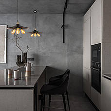 Чорний підвіс з бронзовим патроном 40см (52-PB9F(400)-3 BK+BRZ), фото 5