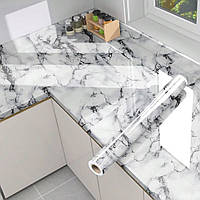 Самоклеюча плівка 5м х 60см, Мармур / Кухонна плівка декоративна / Самоклейка для поверхонь на кухні