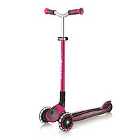 Самокат GLOBBER серії MASTER LIGHTS зелений, колеса з підсвіткою, 50кг, 4+