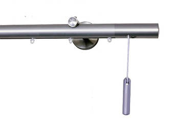 Декоративний карниз для штор на шнуровому керуванні Техно 30 Zegar, Сталевий, одинарний